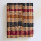 African Handmade Document Holder with Press Buttons Closure (Design/Color Varies)