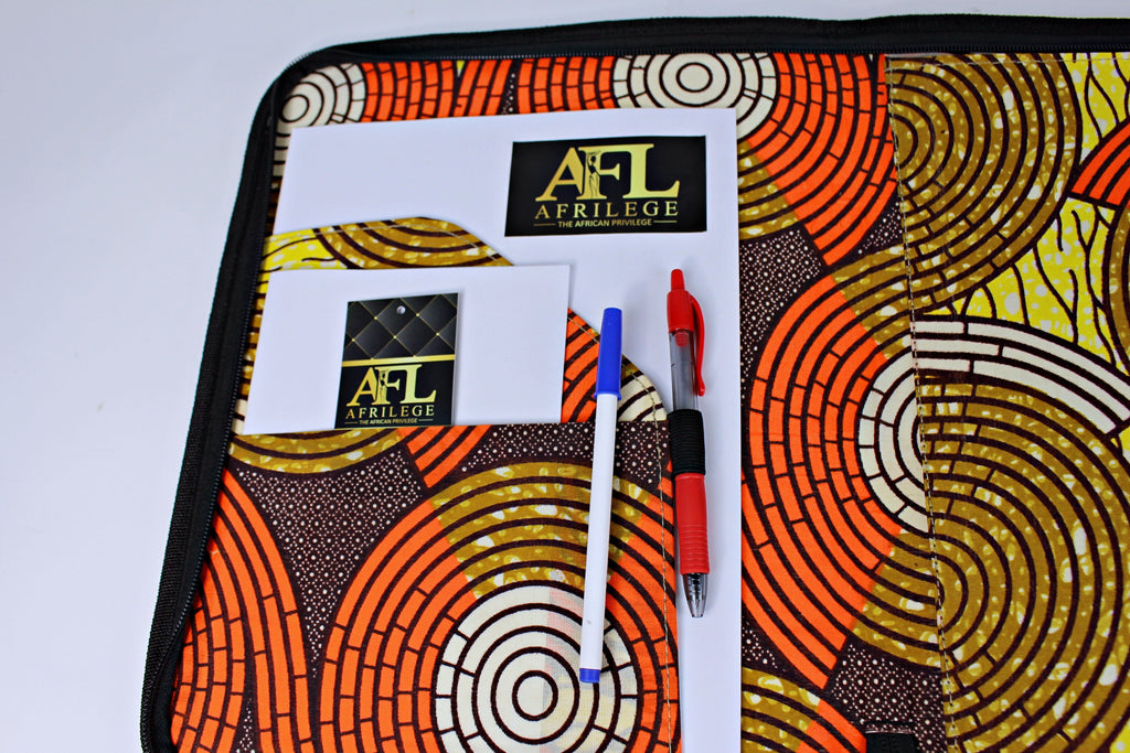 Handmade w/ Straw Fibers Document Holder/ Computer Bag / Portfolio