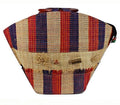African Handmade Raffia Fibers Basket Handbag