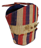 African Handmade Raffia Fibers Basket Handbag