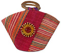 Handmade Raffia Fibers African Basket Bag