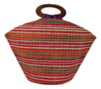 Handmade Raffia Fibers African Basket Bag