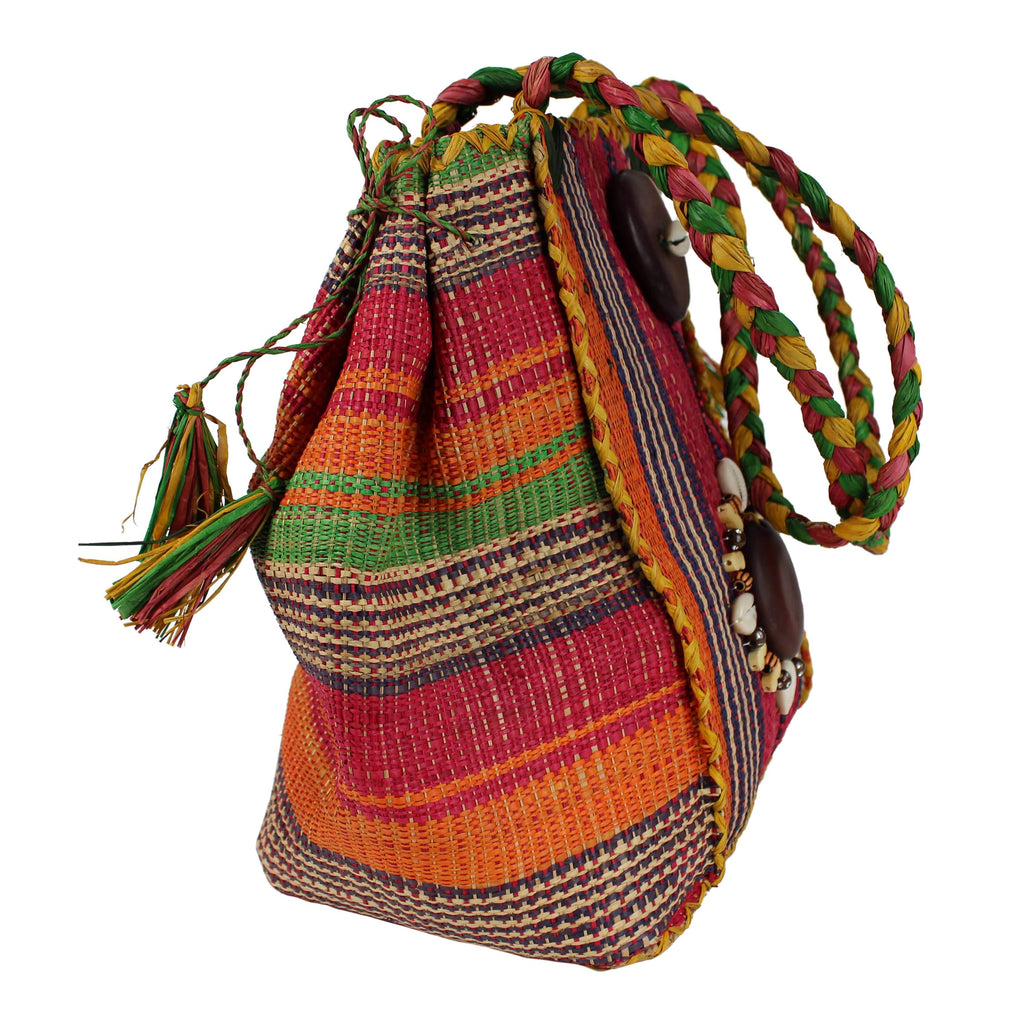 Raffia Fibers Hand Woven Shepherd African Bag