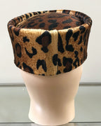 Cheetah Print African Kufi Hat for Men