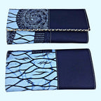 Akin African Print Purse Wallet - Blue