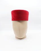 Red Velvet Hat for Men